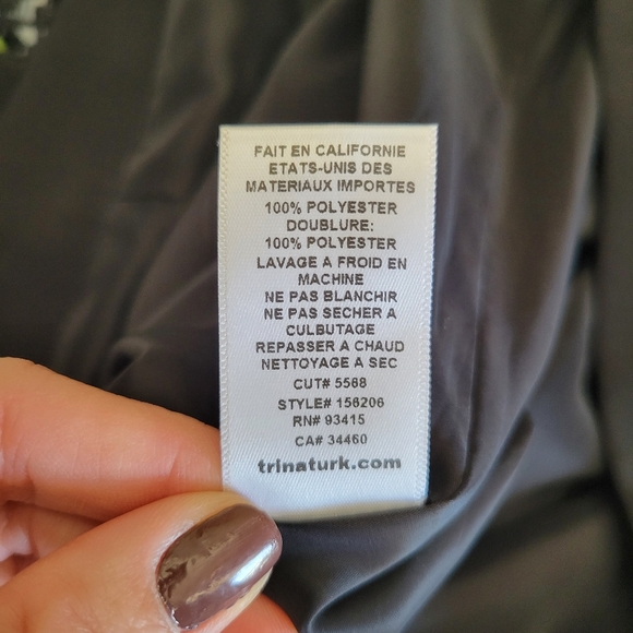 NWT Trina Turk Sexy Fringe Hem Mini Skirt Black‎ Size 4 Party Club - Picture 9 of 10